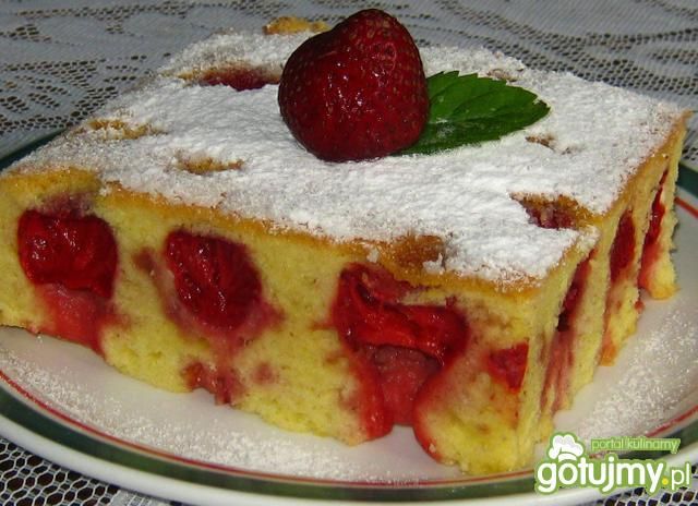 Truskawkowe ciasto. Truskawkowe ciasto.