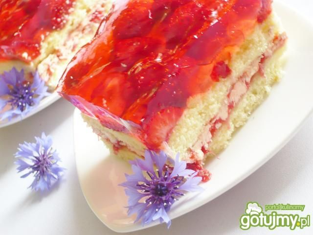 Truskawkowe ciasto wg przepisu mamy