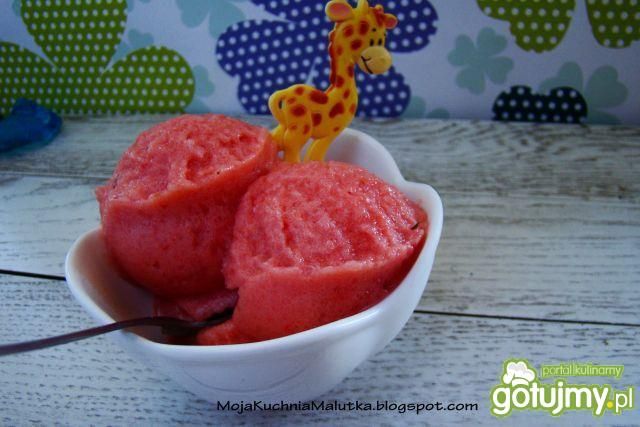 Truskawkowe lody z rabarbarem 