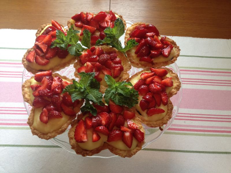 Truskawkowe mini tarty Truskawkowe mini tarty