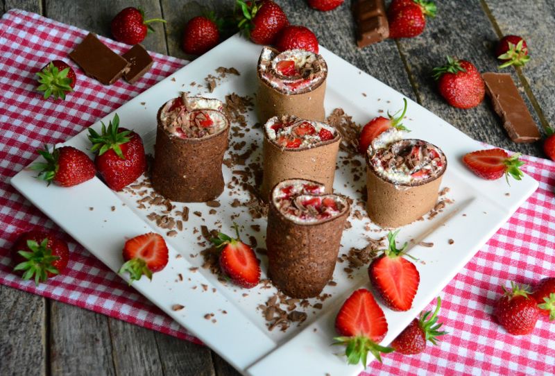 Truskawkowe sushi Truskawkowe sushi