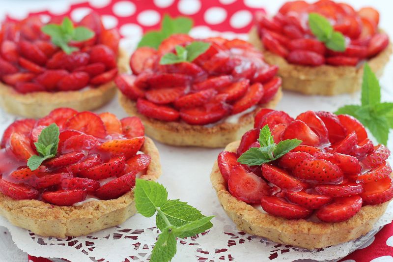 Truskawkowe tartaletki Truskawkowe tartaletki