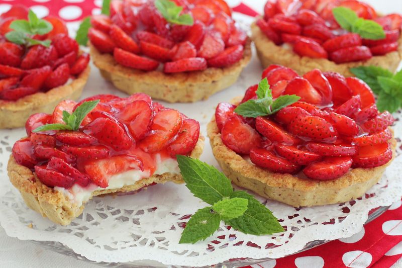 Truskawkowe tartaletki Truskawkowe tartaletki