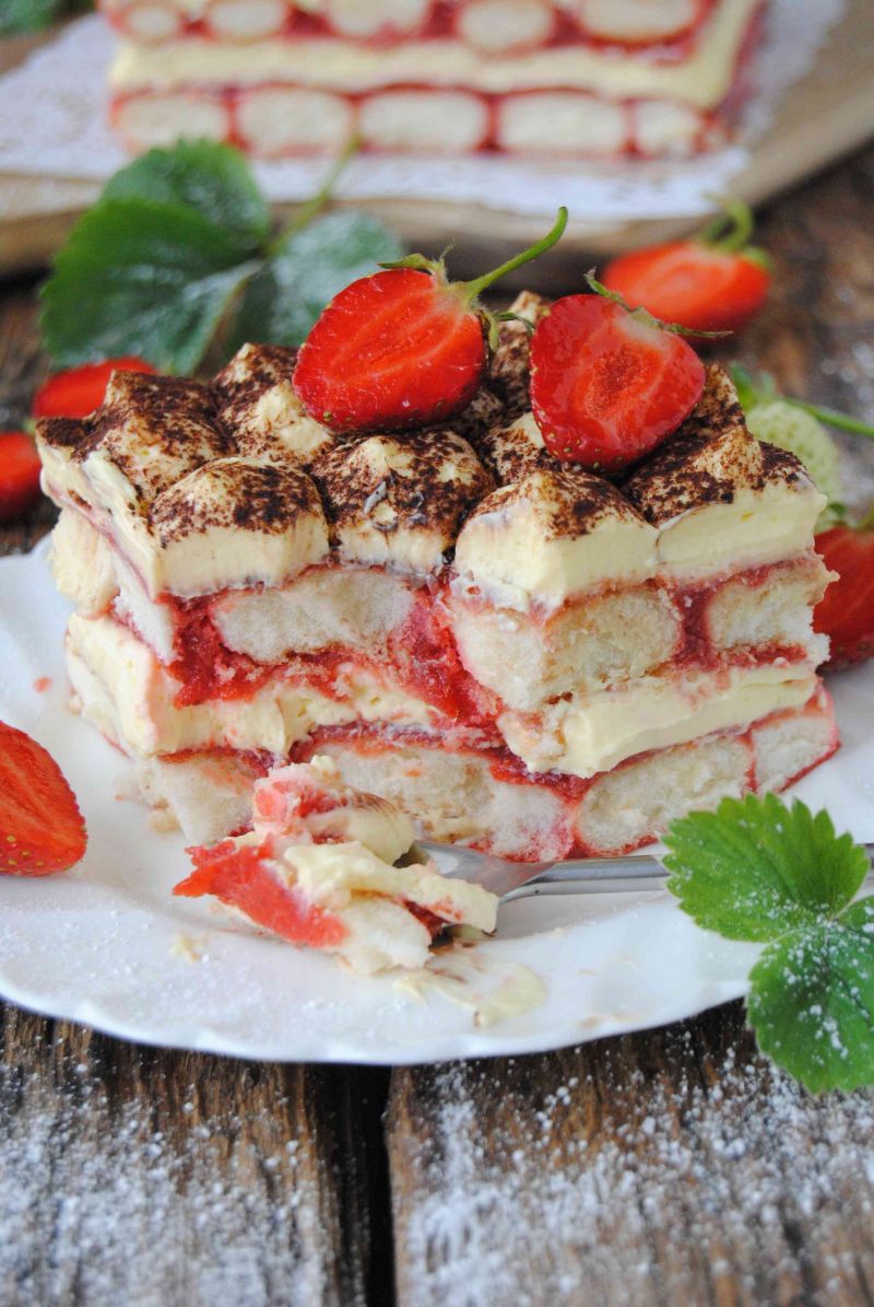 Truskawkowe tiramisu Truskawkowe tiramisu