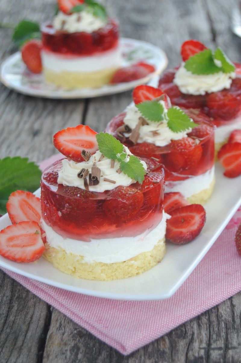 Truskawkowe wieżyczki