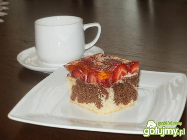 Truskawkowiec z galaretką