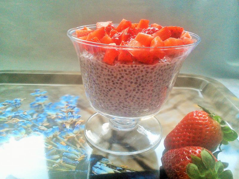 Truskawkowy pudding chia Truskawkowy pudding chia