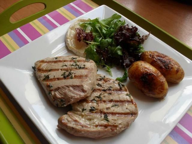 Tuńczyk z grilla - mniam :)