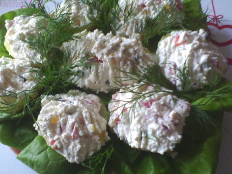 Twaróg paprykowy z ziemniakami