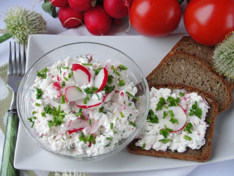 Twaróg z rzodkiewką