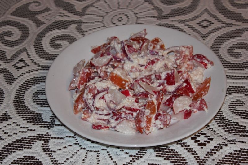 Twaróg z warzywami  Twaróg z warzywami