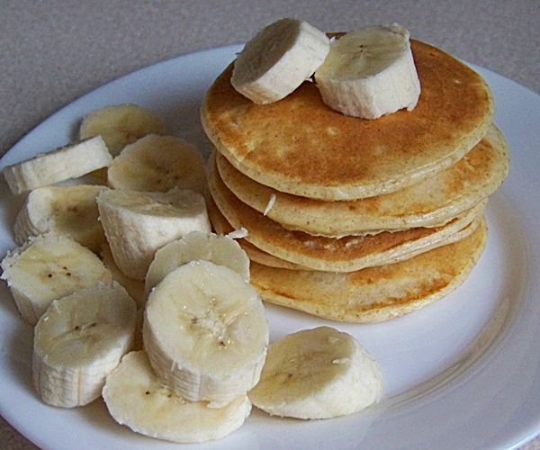 Twarogowe placuszki z bananem Twarogowe placuszki z bananem