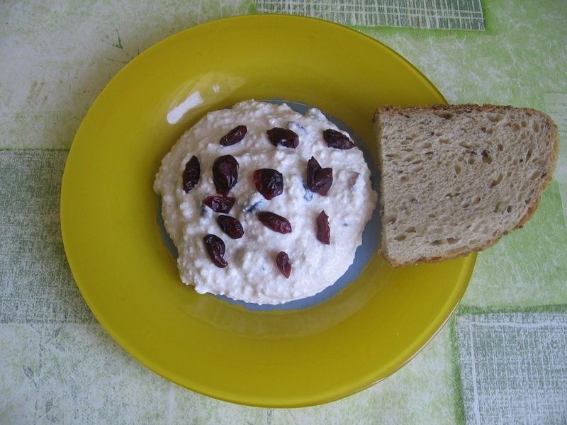 Twarożek z cynamonem i żurawiną Twarożek z cynamonem i żurawiną