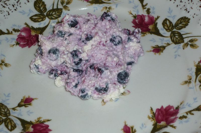 Twarożek z jagodami