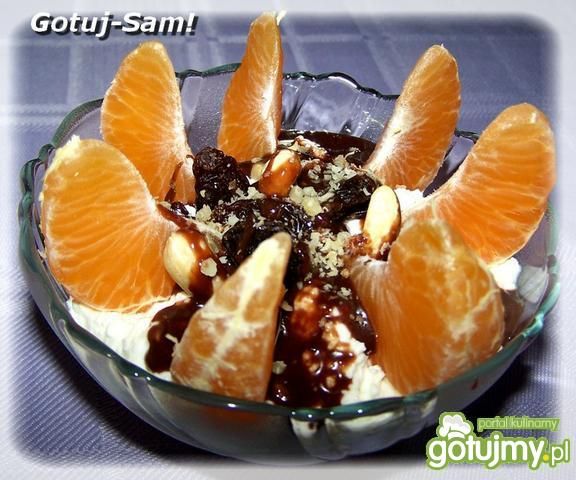 Twarożek z pomarańczą i bakaliami