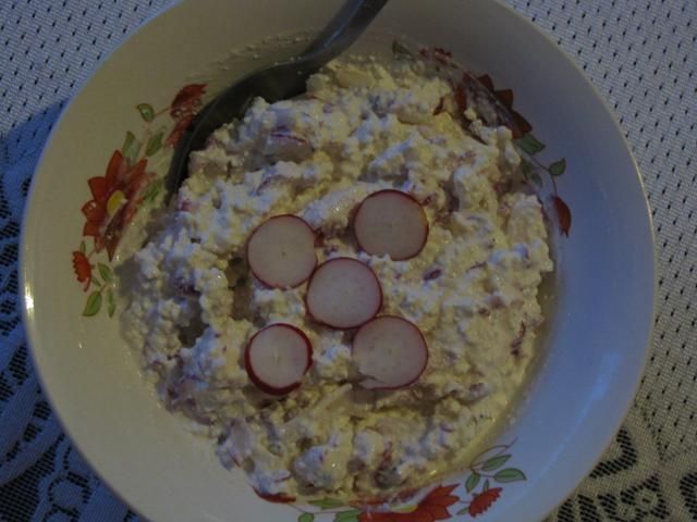 Twarożek z rzodkiewką