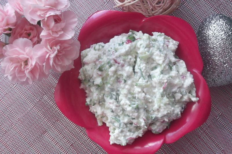 Twarożek z warzywami Twarożek z warzywami