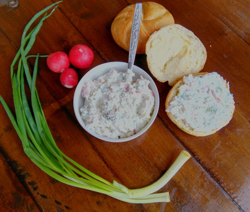 Twarożek ze szczypiorkiem i rzodkiewką