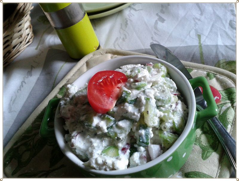 Twarożek ze szparagami