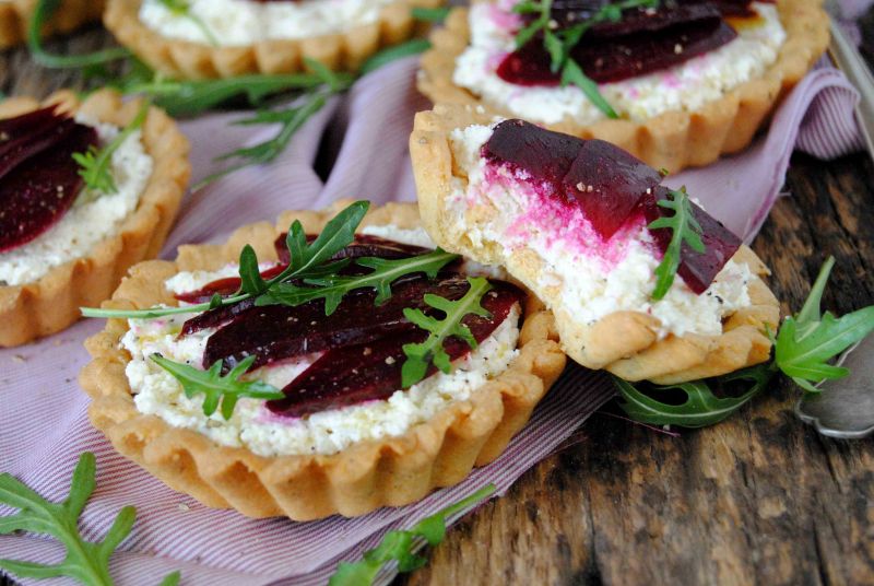 Twarożkowo- buraczkowe tartaletki