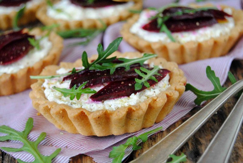 Twarożkowo- buraczkowe tartaletki