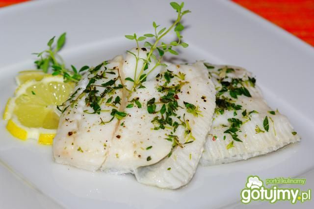 Tymiankowy halibut Tymiankowy halibut