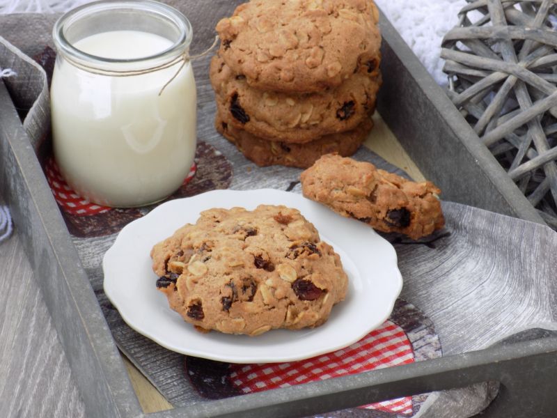 Ucierane ciasteczka z płatkami owsianymi 