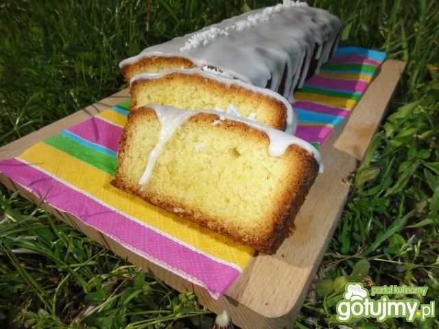 Ucierane ciasto cytrynowo- kokosowe  Ucierane ciasto cytrynowo- kokosowe
