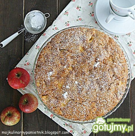 Ucierane ciasto z jabłkami wg Berniki