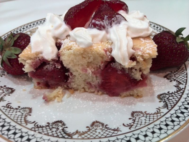 Ucierane z truskawkami na mleczku kokosowym Ucierane z truskawkami na mleczku kokosowym