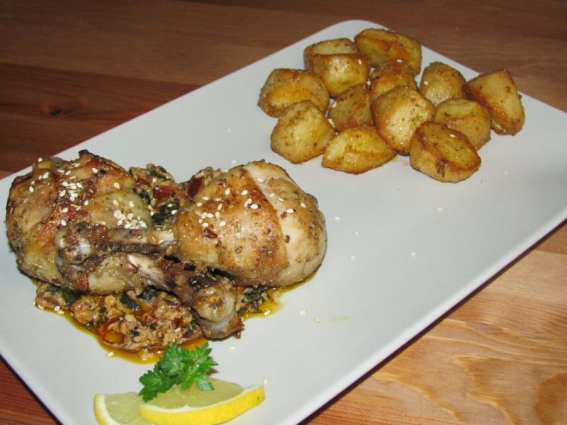 Udka na ostro w sezamie