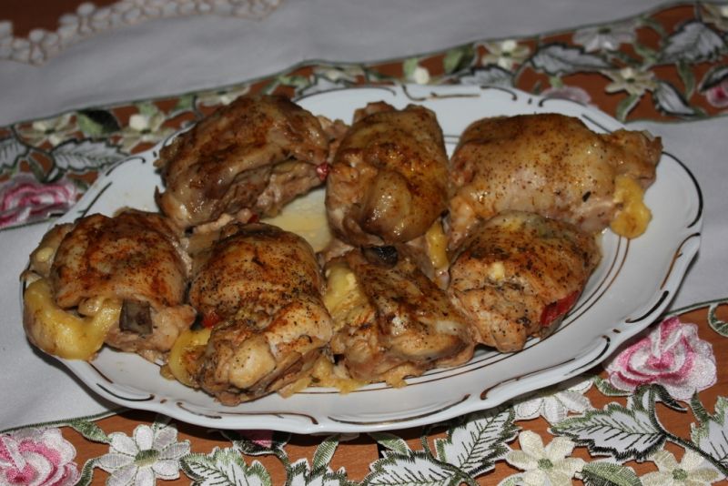 Udka pieczona miodowe  Udka pieczona miodowe