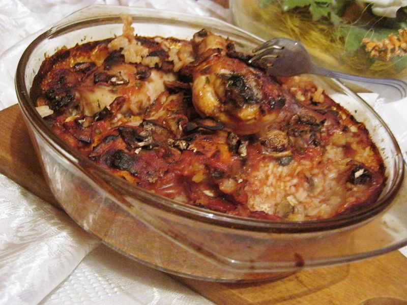 Udka pieczone na ryżu