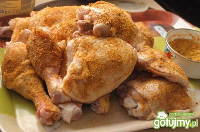 Udka pieczone panierowane mieszanką.