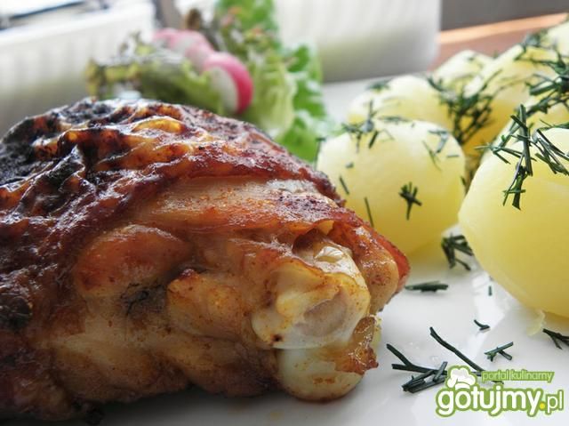 Udka pieczone teriyaki.