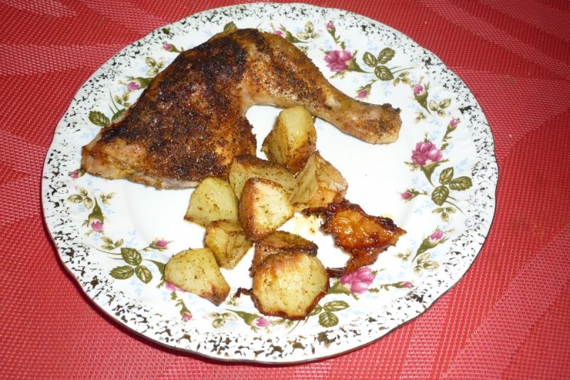 Udka pieczone w przyprawach z ziemniaczkami