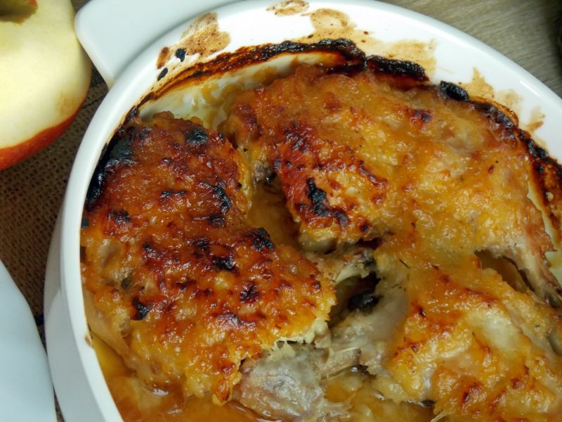 Udka pod jabłkową pierzynką