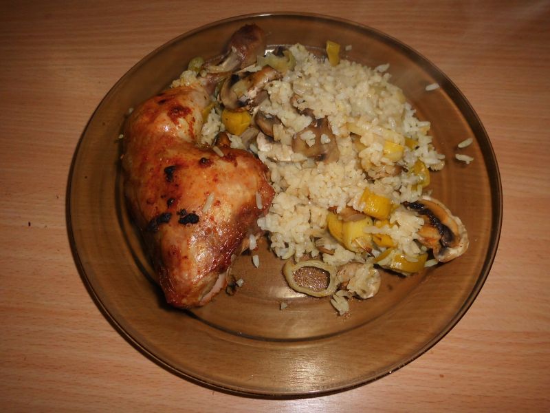 Udka pod pierzynką z pieczarek