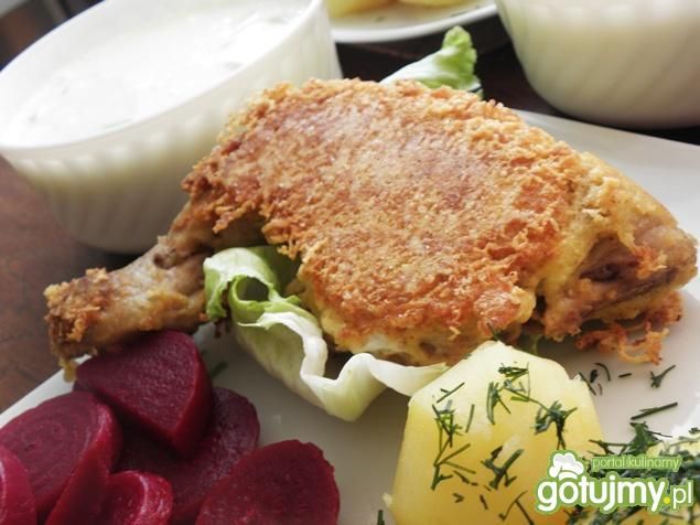 Udka w panierce serowej. Udka w panierce serowej.