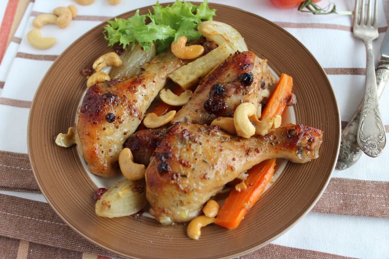 Udka w soku pomarańczowym i syropie klonowym 