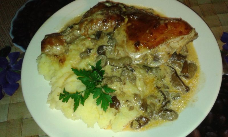 Udka w sosie grzybowym Udka w sosie grzybowym