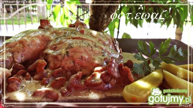 Udka w sosie kurkowo - koperkowym Udka w sosie kurkowo - koperkowym