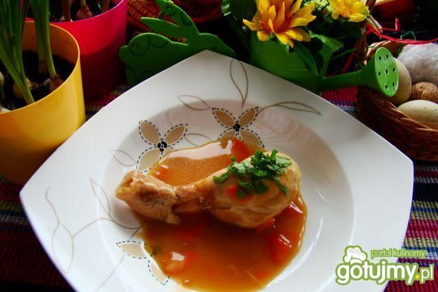 Udka w sosie marchewkowym  Udka w sosie marchewkowym