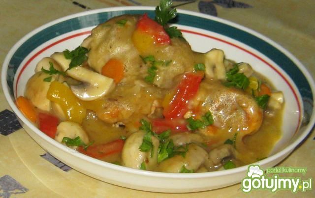 Udka w warzywnym sosie