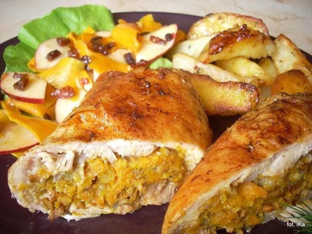 Udka z farszem kurkowo - jarzynowym 