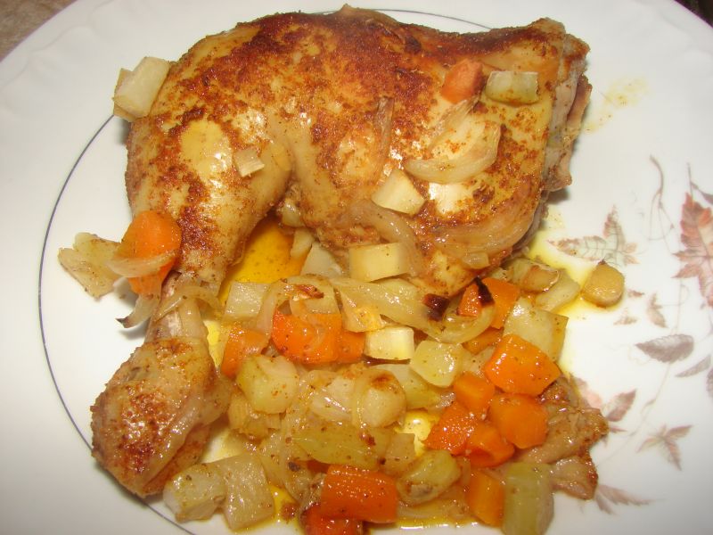 Udka z kalarepką i jarzynami