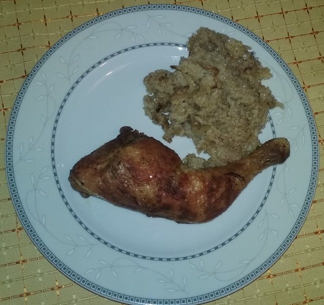 Udka z kurczaka  na ryżu Udka z kurczaka  na ryżu