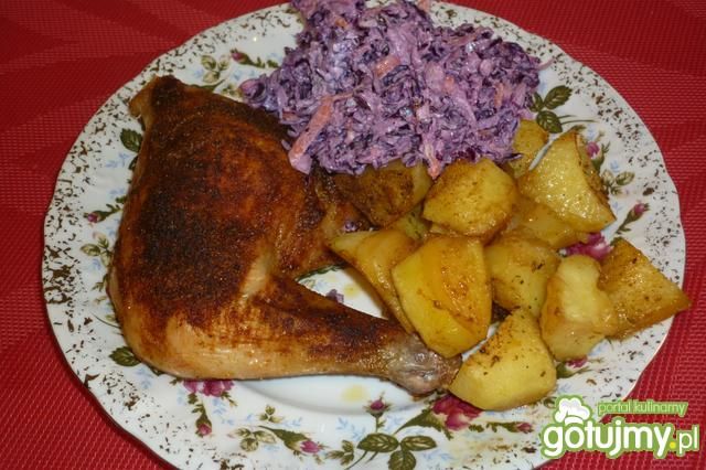 Udka z kurczaka pieczone z ziemniaczkami