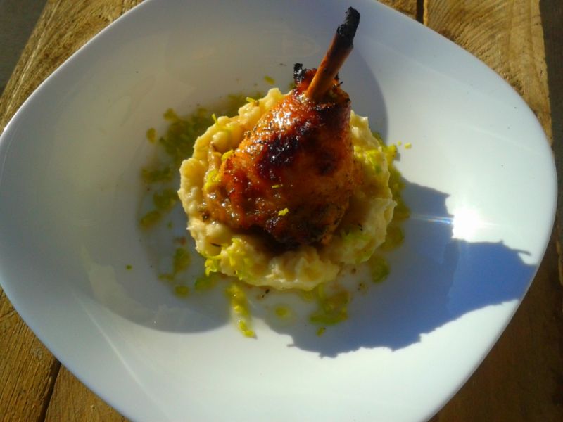 Udka z kurczaka w miodzie i chrzanie