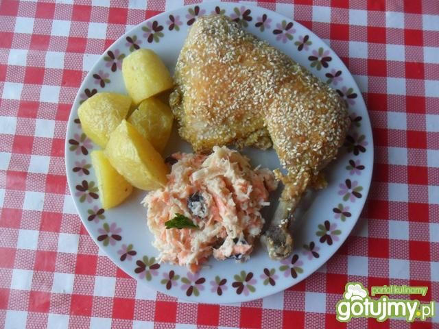 Udka z kurczaka w sezamie